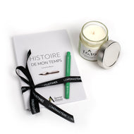Ensemble-cadeau Histoire de mon temps et bougie de soya 1639